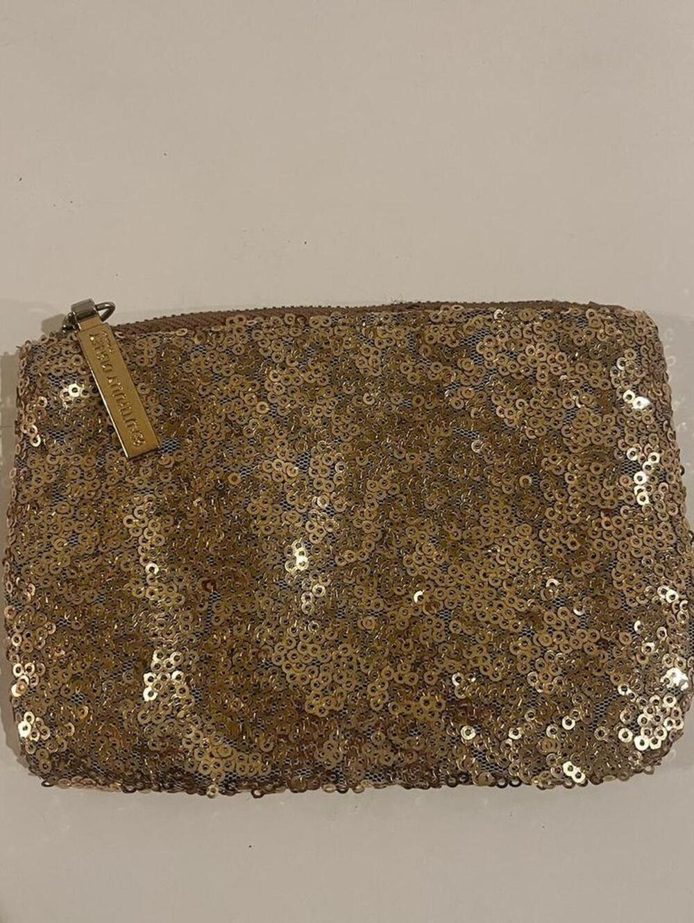 Beautiful Disney Gold Sequin Clutch Bag - Walt Disney World Authentic,